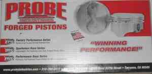 Probe High Performance Forged Piston Set box