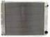 double pass aluminum racing radiator with an16 inlet fitting